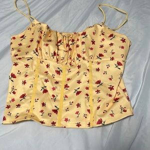 Shein floral crop top